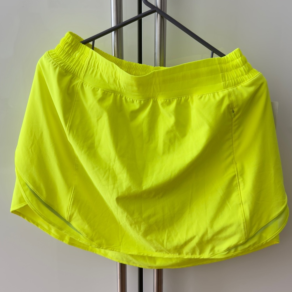 lululemon athletica Neon Yellow Athletic Skort